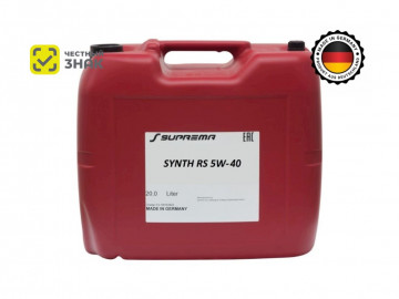 Синтетическое Масло Synth RS 5W-40, 20л